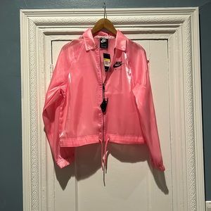 Nike sheer pink jacket
